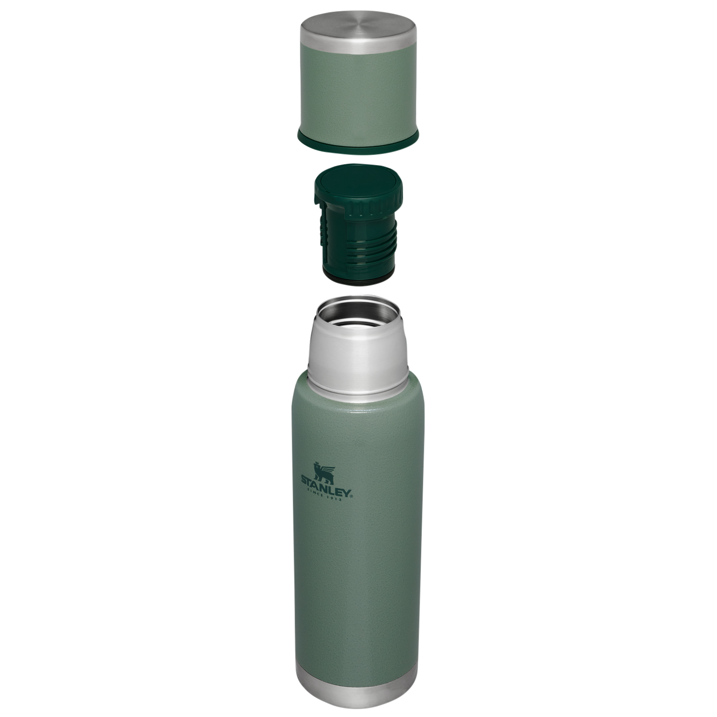 Stanley 1.1 QT Adventure To Go Bottle with Insulated lid in Hammertone Green