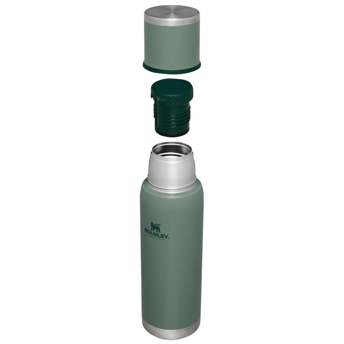 Stanley 1.1 QT Adventure To Go Bottle with Insulated lid in Hammertone Green