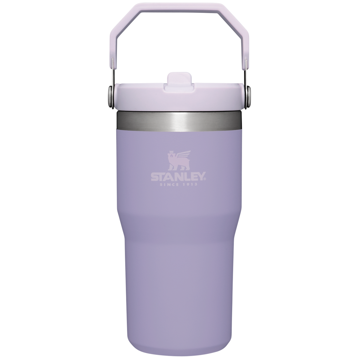 Stanley The IceFlow FlipStraw Tumbler Water Bottle 20 OZ In Lavender