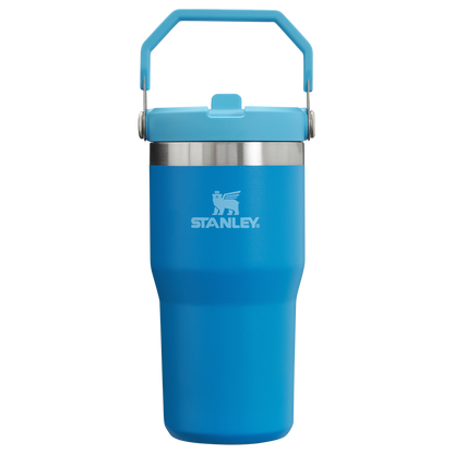 Stanley The IceFlow FlipStraw Tumbler Water Bottle 20 OZ In Azure Blue