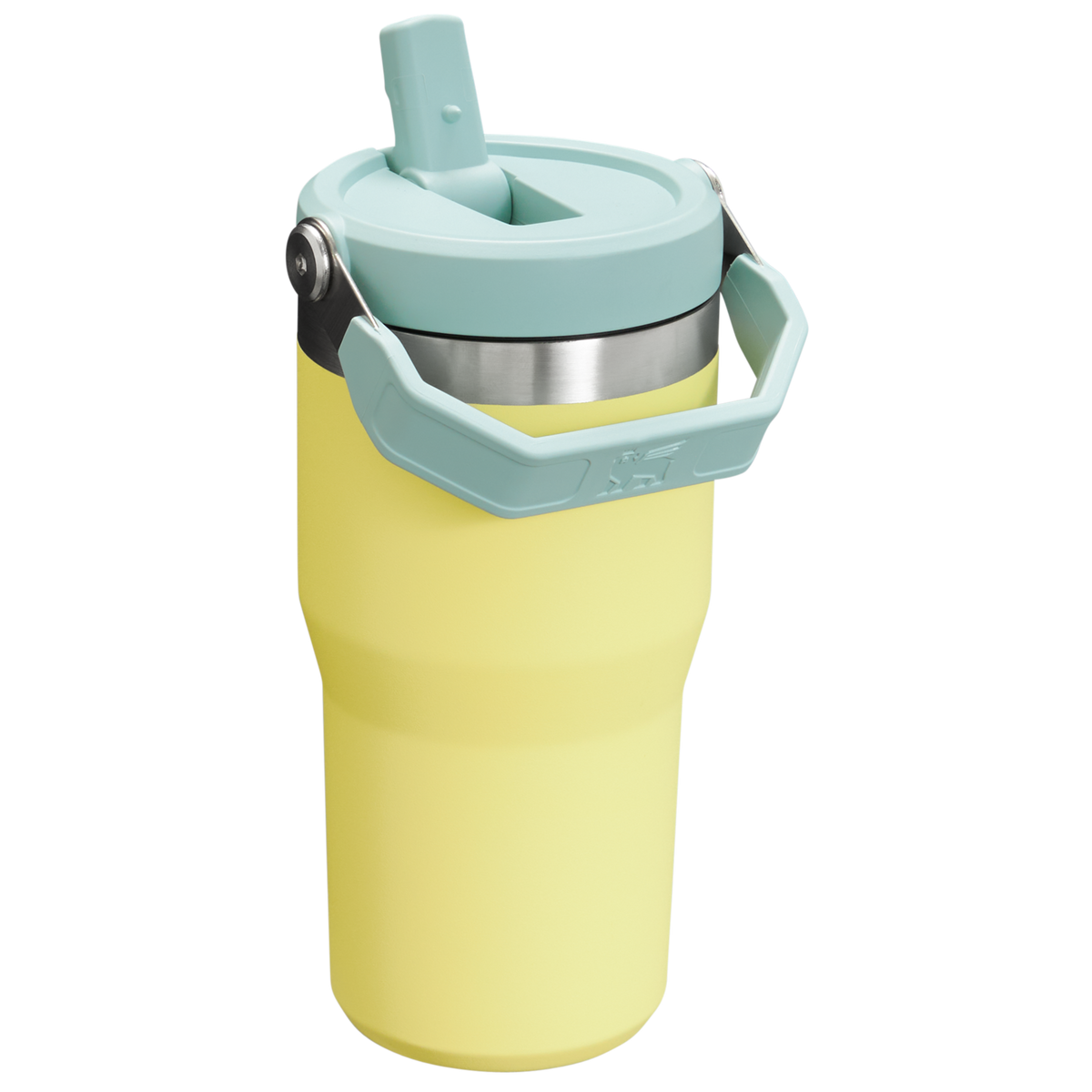 Stanley The IceFlow FlipStraw Tumbler Water Bottle 20OZ In Pomelo Yellow