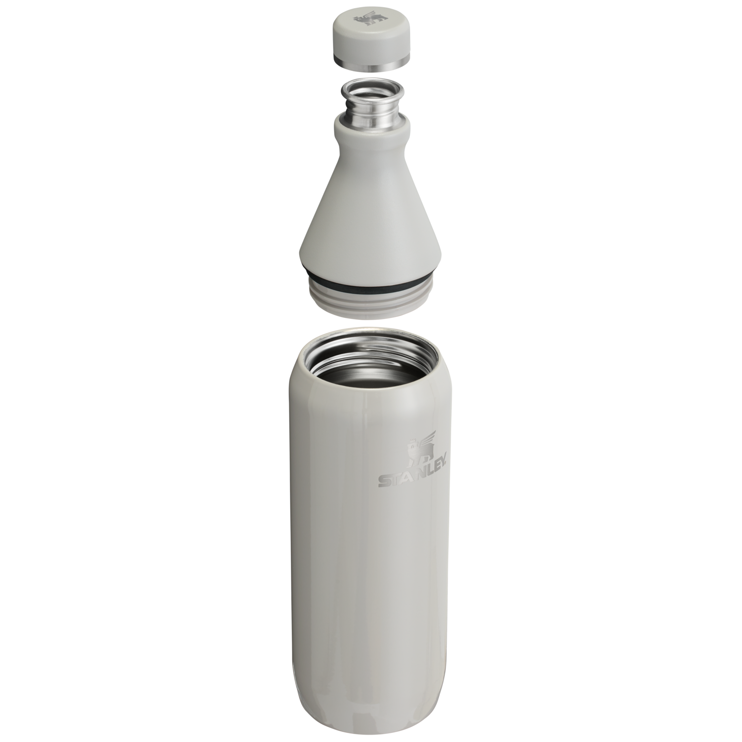 Stanley Leak Proof 20 OZ All Day Slim Bottle with removable collar in Ash Gloss