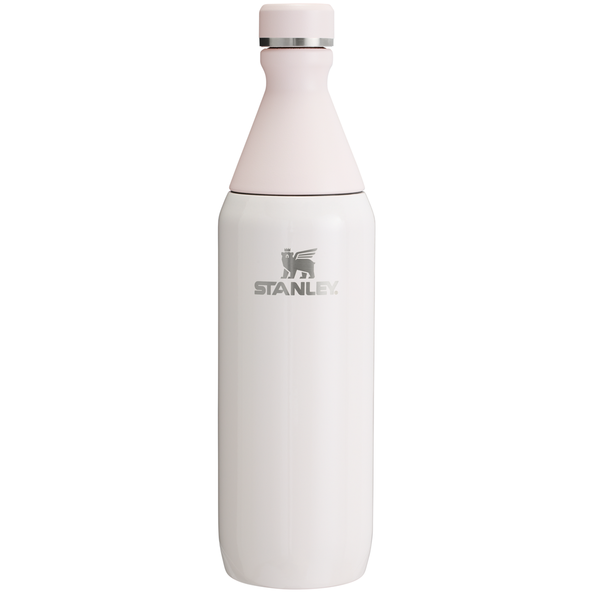 Stanley Leak Proof 20 OZ All Day Slim Bottle with removable collar in Rose Quartz Gloss