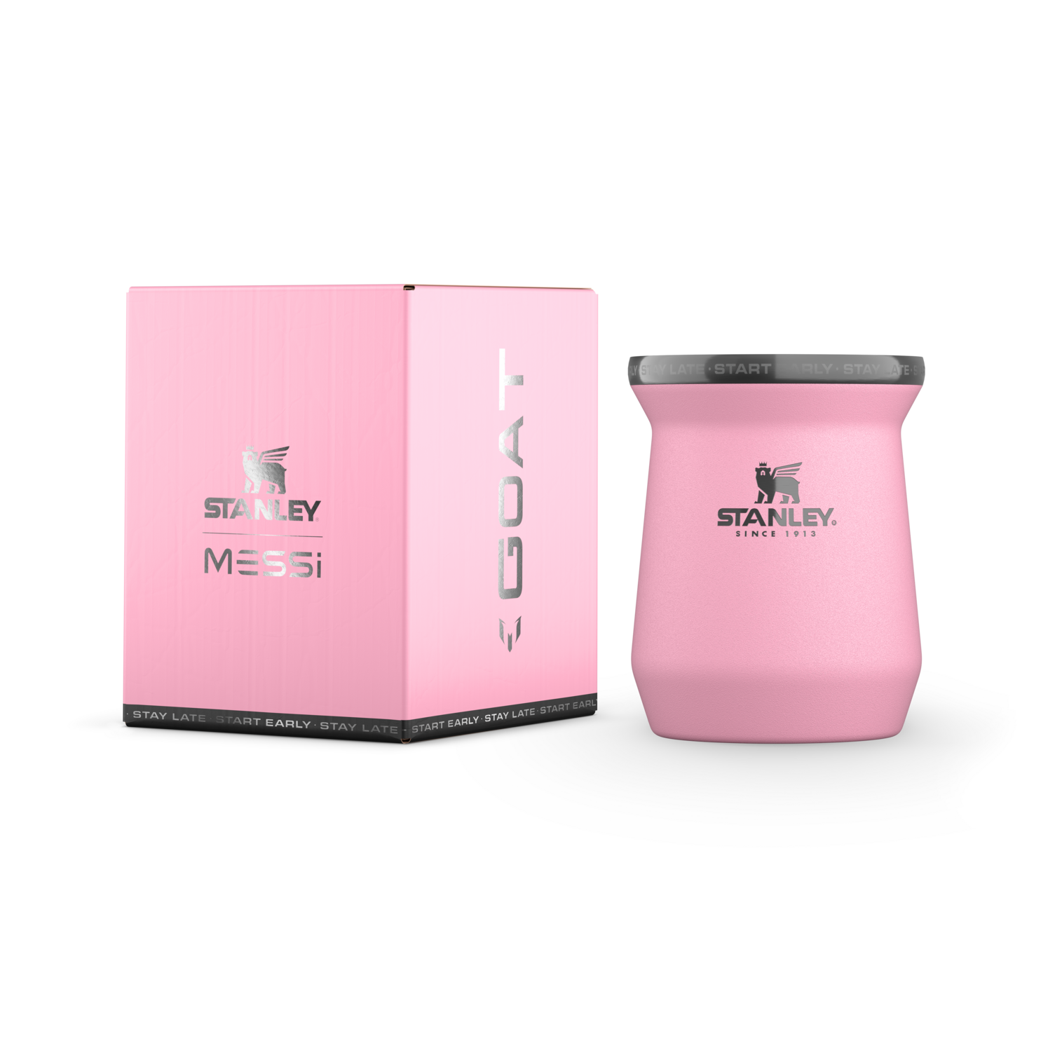 The Messi x Stanley Classic Mate Insulated Mug 8 OZ In Messi GOAT Pink