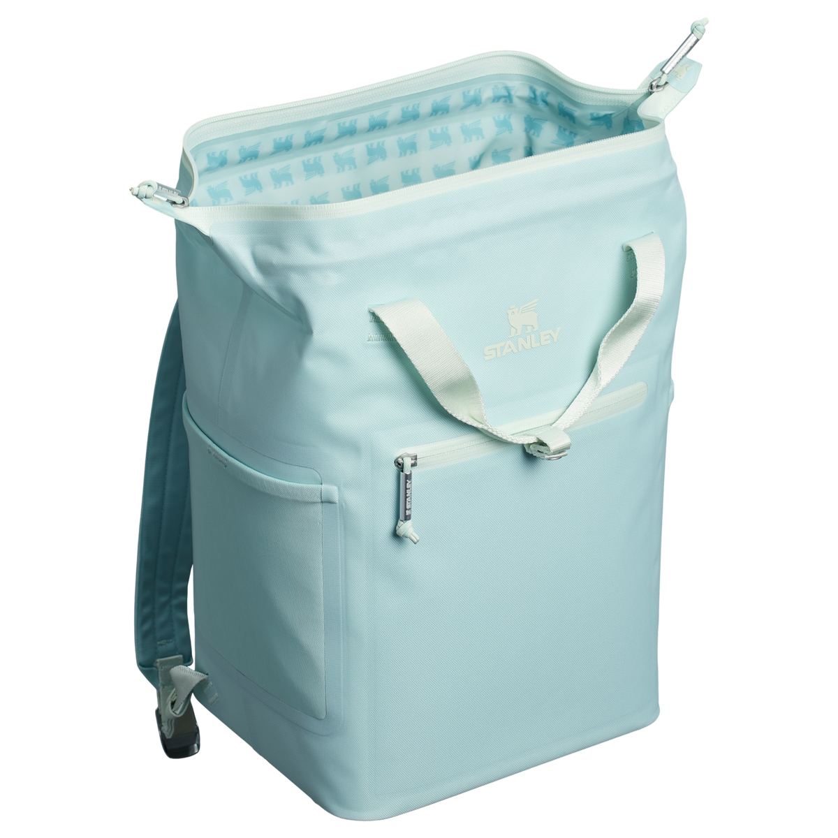 Stanley 14 Quart All Day Madeleine Mini Soft Sided Cooler Backpack In Seafoam Blue