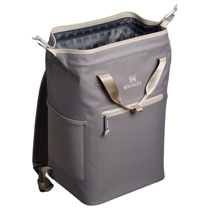 Stanley 14 Quart All Day Madeleine Mini Soft Sided Cooler Backpack In Stone Grey