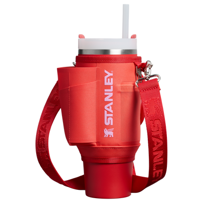 Stanley All Day 30 OZ Quencher Carry All In Hot Coral Red