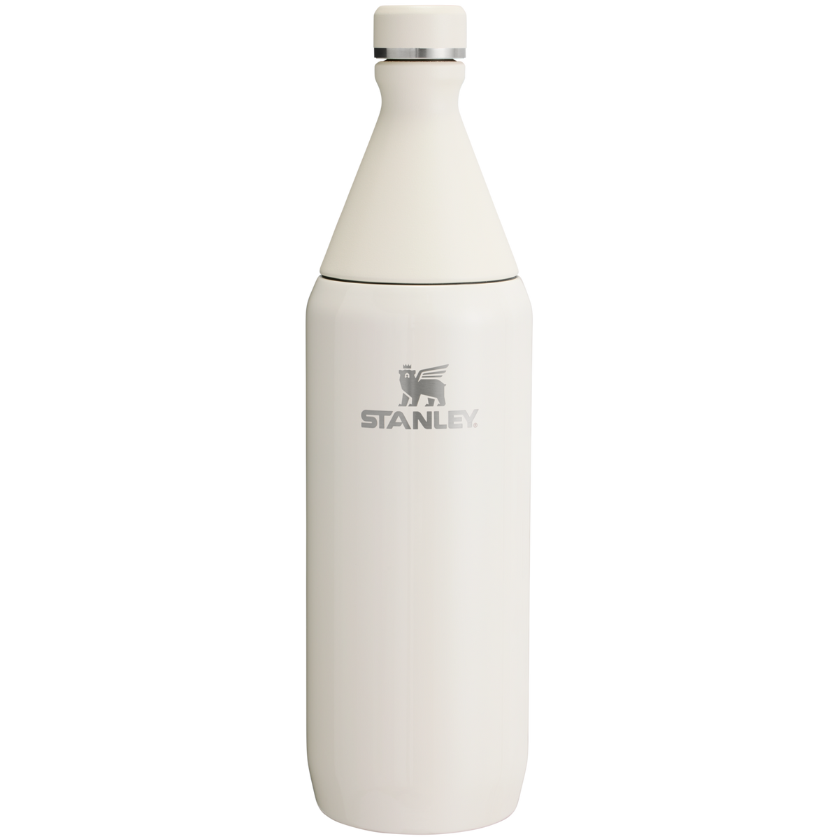 Stanley Leak Proof 34 OZ All Day Slim Bottle with removable collar in Cream Gloss