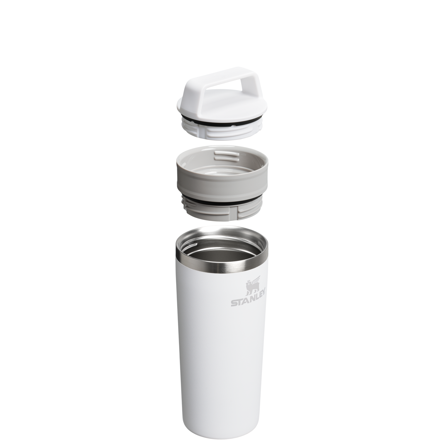 Stanley 16 OZ Cafe-To-Go Insulated Travel Mug in Frost White