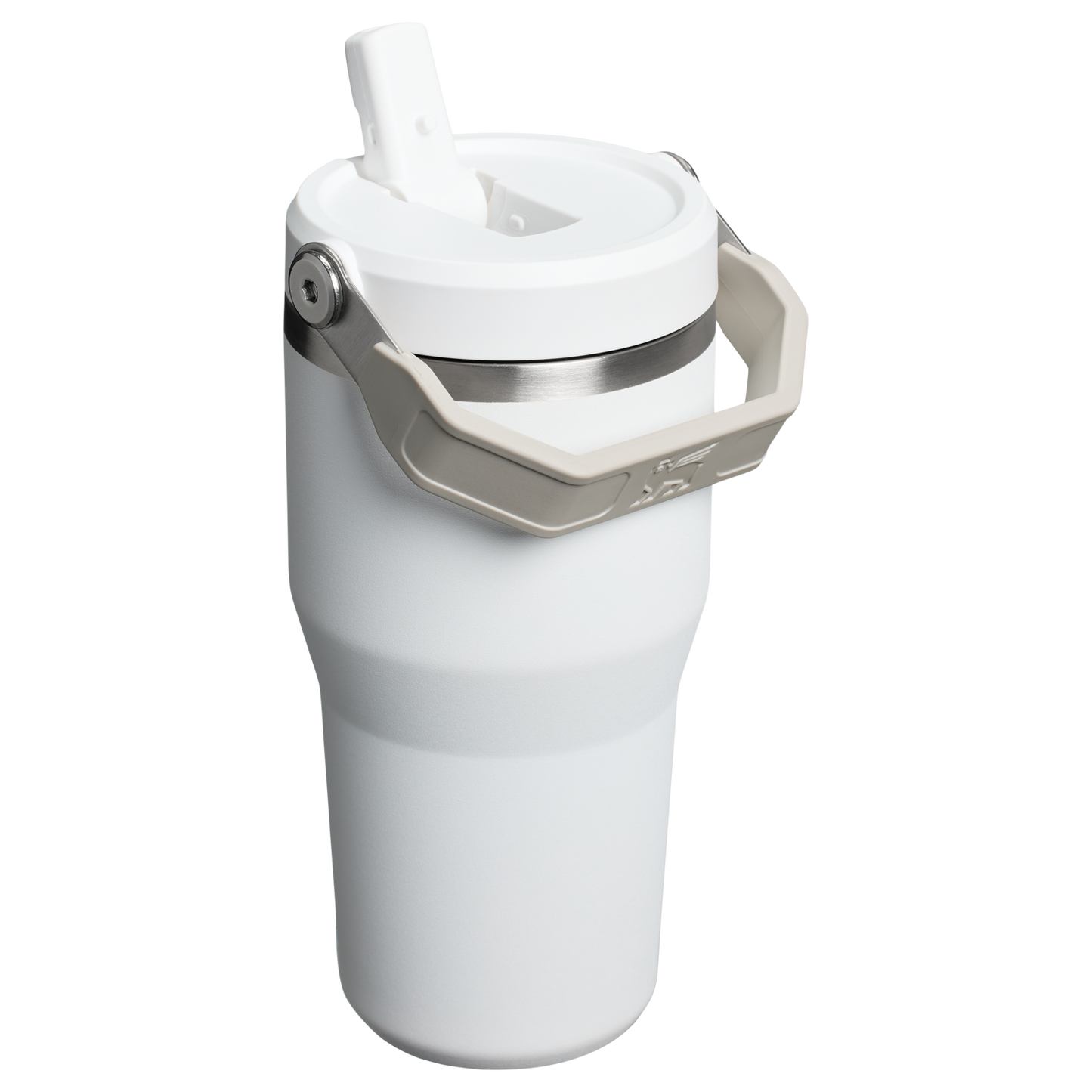 Stanley 20 OZ IceFlow Flip Straw Insulated Tumbler In Frost White