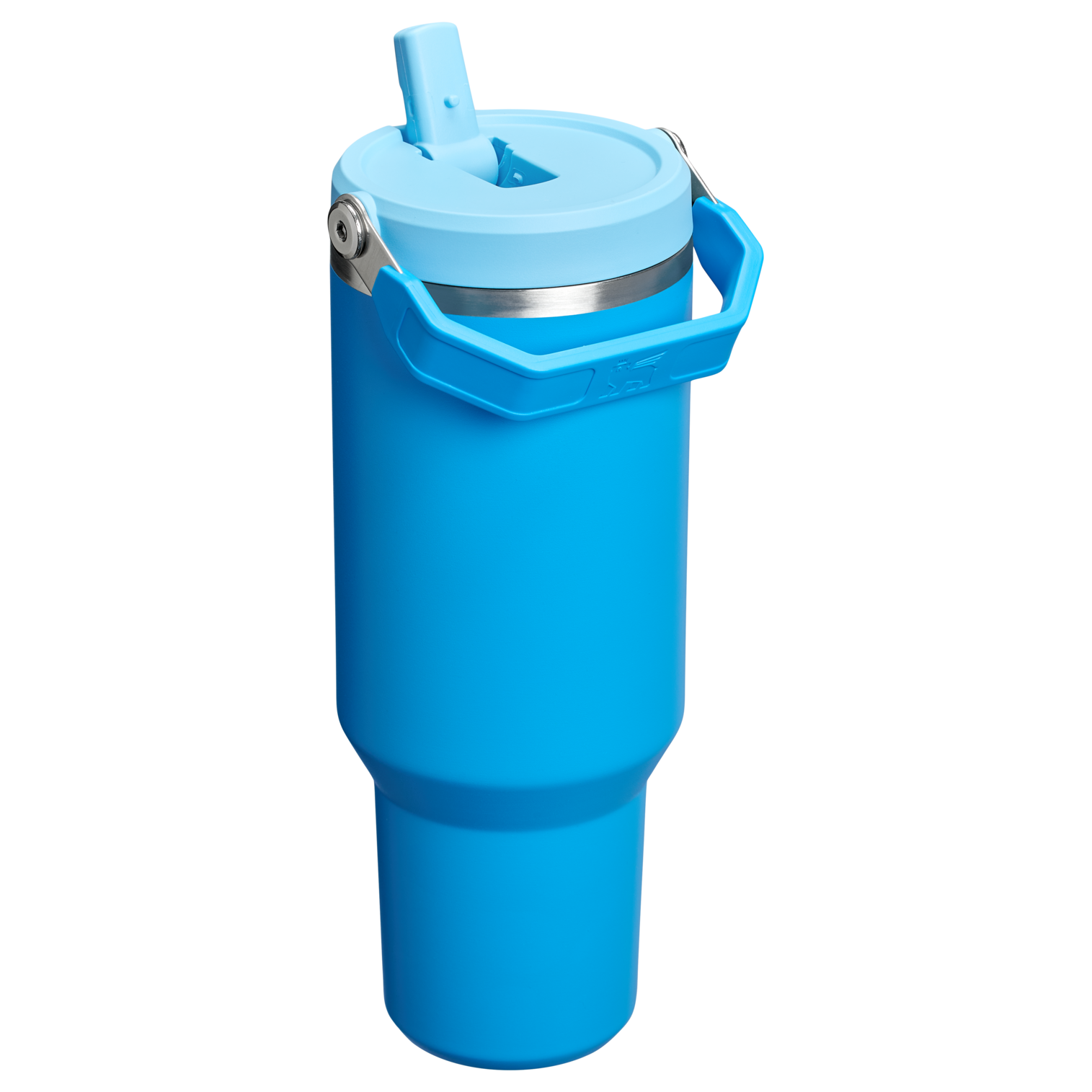 Stanley 40 OZ Ice Flow Flip Straw Insulated Tumbler In Azure Blue
