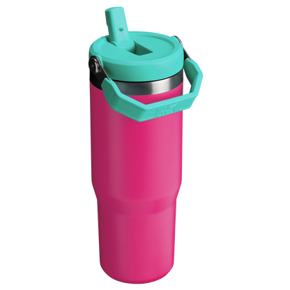 Stanley IceFlow Flip Straw Insulated Tumbler 30OZ In Passion Pink