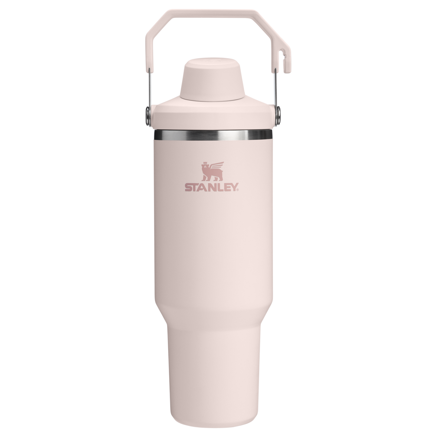 Stanley 40 OZ Ice Flow Fast Flow Insulated Tumbler In Rose Quartz Pink