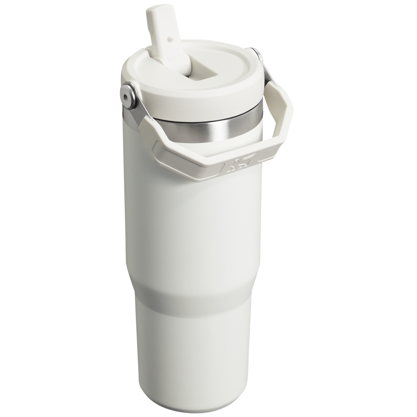 Stanley 30 OZ Ice Flow Flip Straw Insulated Tumbler In Frost White