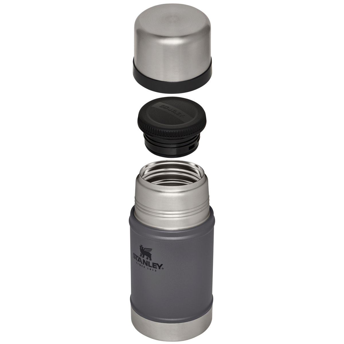 The Stanley Legendary Classic Insulated Food Jar 24 OZ In Charcoal Grey