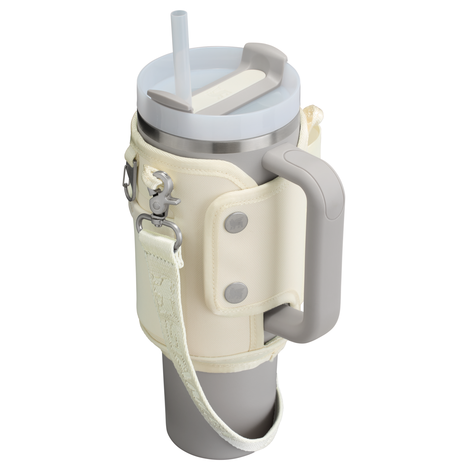 Stanley Carry-All 40 oz Quencher with Detachable Crossbody Straps in Cream