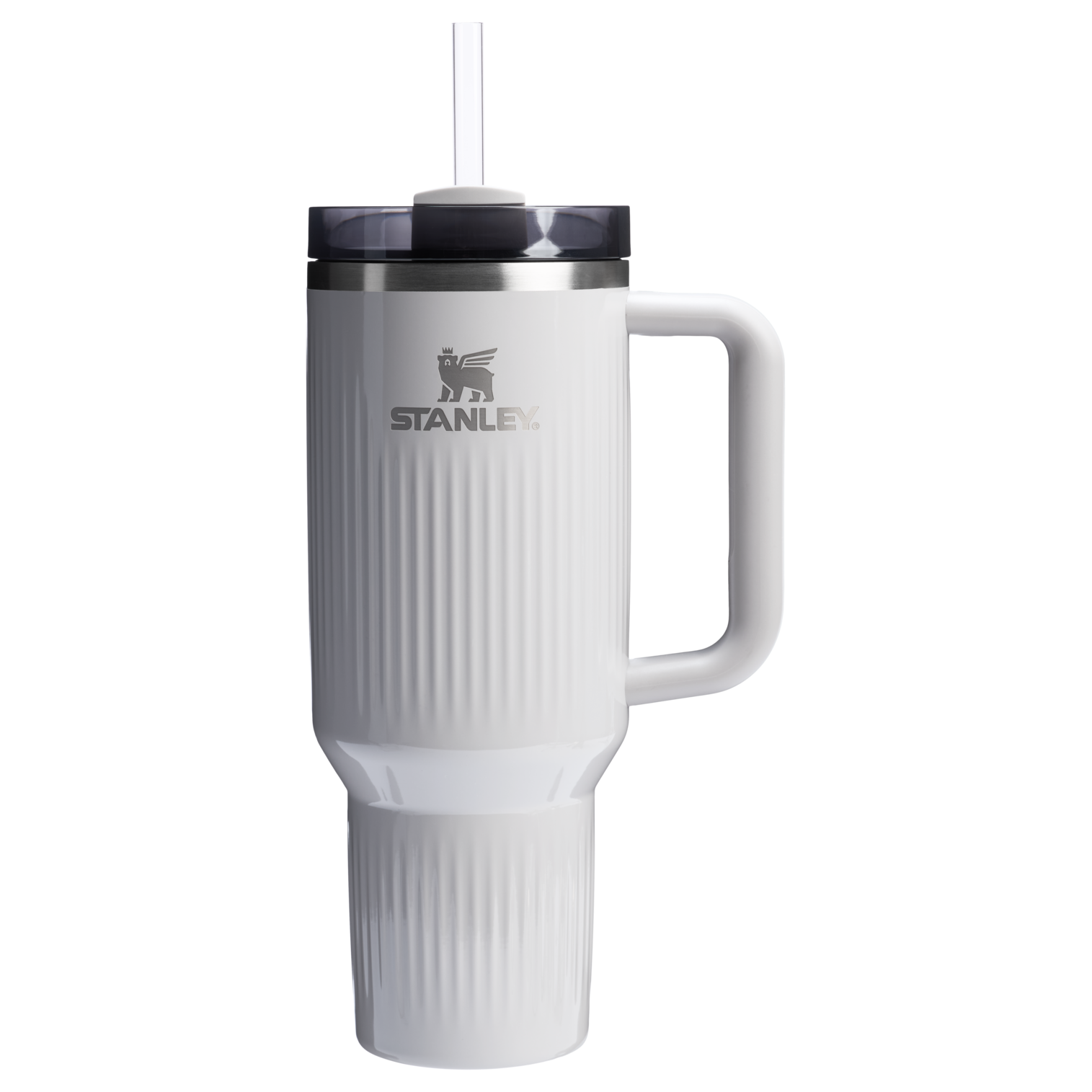 Stanley 40 OZ Quencher Fluted Insulate Tumbler In Ash Grey