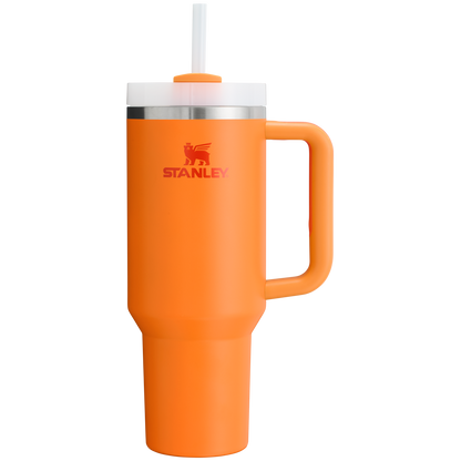 The Stanley Quencher H2.O FlowState Tumbler 40OZ Cup In Goldenrod Orange