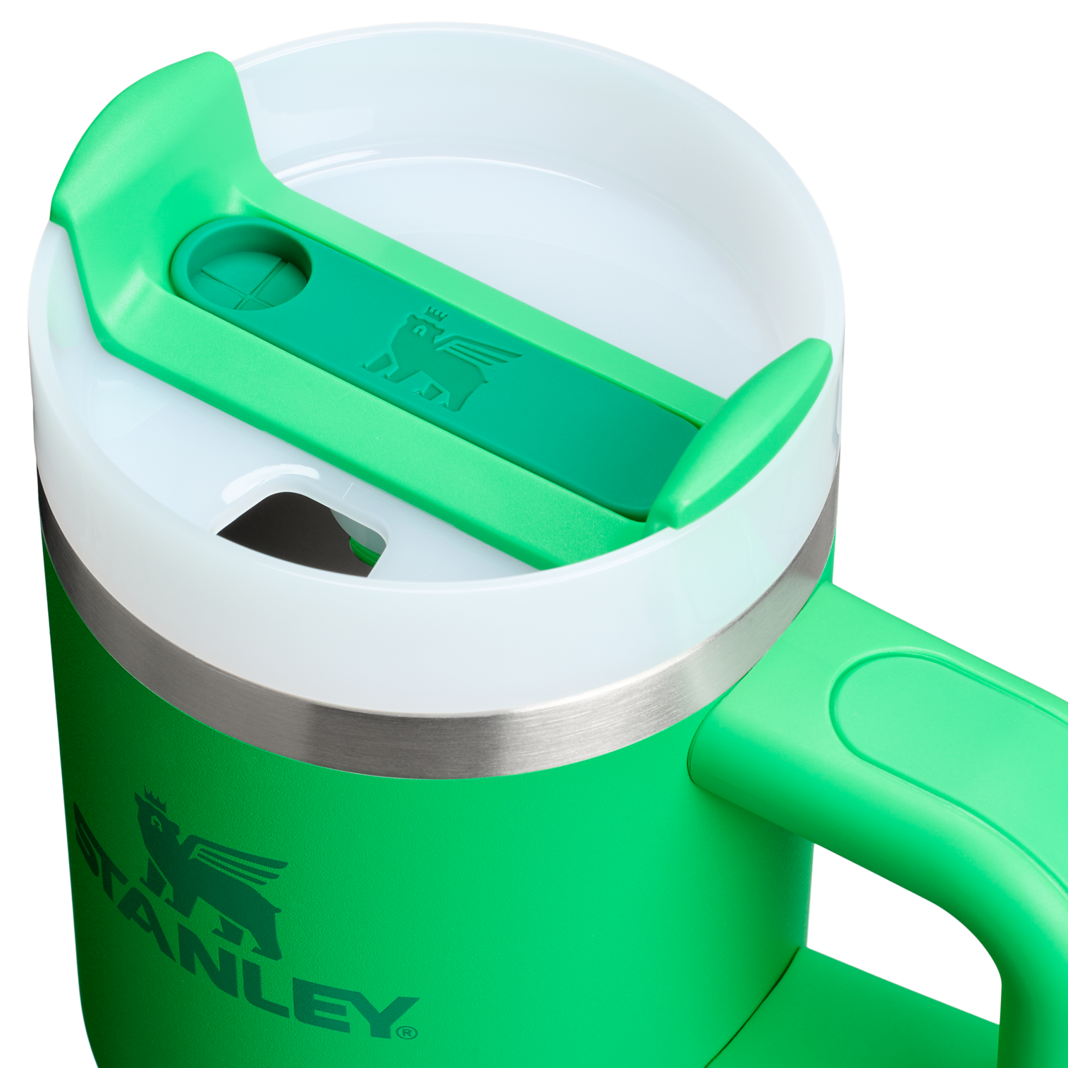Stanley Quencher H2.0 Flowstate™ Tumbler 14 Oz Cup In Meadow Green