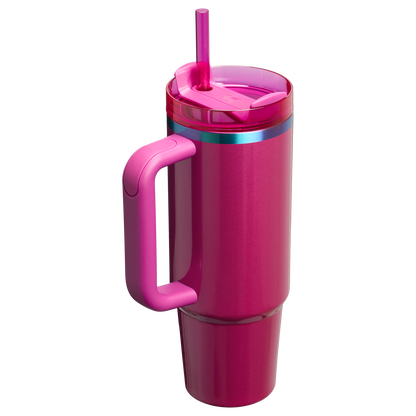 Stanley Valentine's Day 30 OZ Quencher Insulated Tumbler Cup With Straw & Handle In Berry Truffle Pink