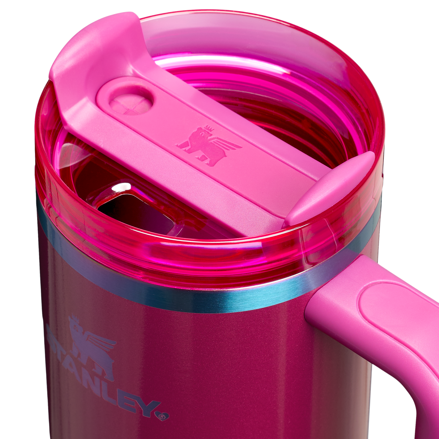 Stanley Valentine's Day 30 OZ Quencher Insulated Tumbler Cup With Straw & Handle In Berry Truffle Pink