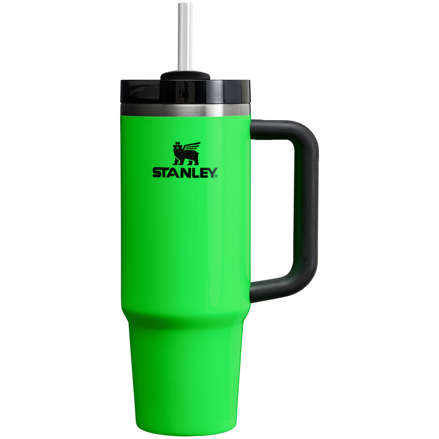 Stanley Quencher H2.O FlowState Tumbler Cup 30 OZ In Neon Green