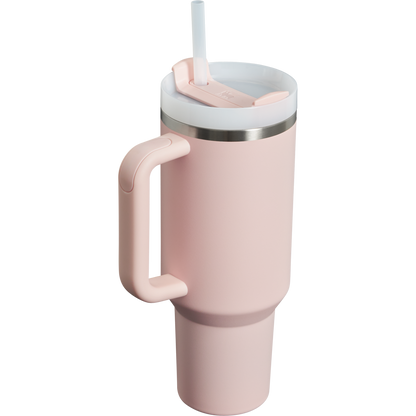 The Stanley Quencher H2.O FlowState Tumbler 40OZ Cup In Bloom Pink