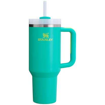 Stanley Quencher H2.O FlowState Insulated Tumbler 40OZ Cup In Tropical Teal