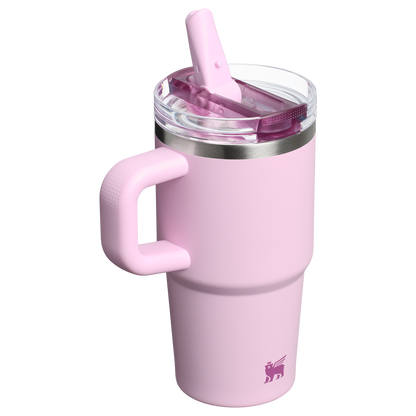 Stanley 20 oz Quencher ProTour Flip Straw Insulated Tumbler Cup In Cherry Blossom Pink
