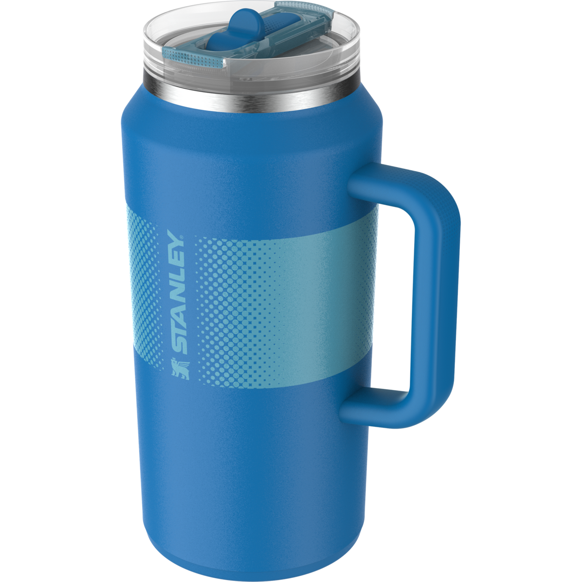 The Quencher ProTour Flip Straw Insulated Tumbler 64 OZ In Azure Blue