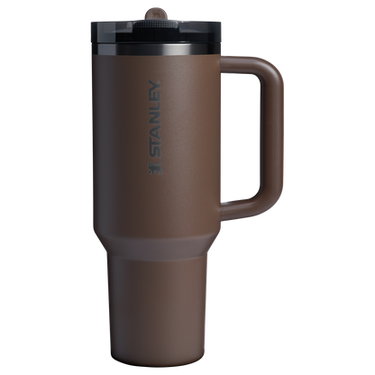 The Stanley Quencher ProTour Flip Straw Insulated Tumbler 40 OZ Cup In Espresso Brown