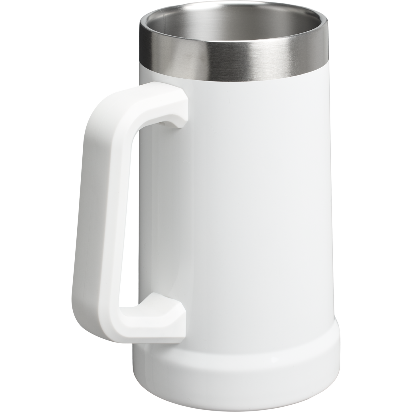 Stanley Bottle Opener Insulated Beer Stein 24OZ In Frost Gloss White