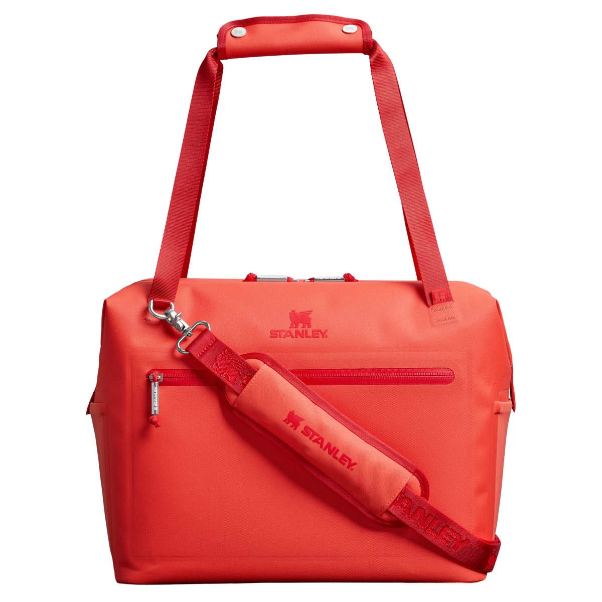 Stanley 20 Quart All Day Julienne Max Soft Sided Cooler In Hot Coral Red
