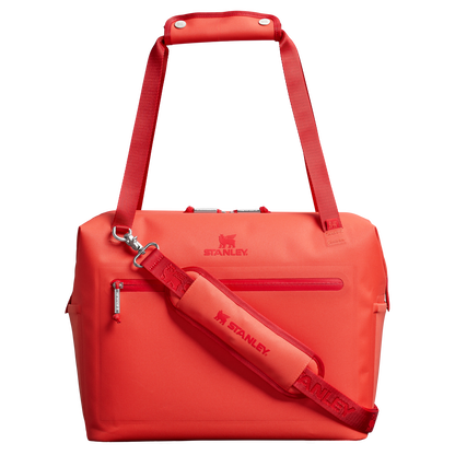 Stanley 20 Quart All Day Julienne Max Soft Sided Cooler In Hot Coral Red